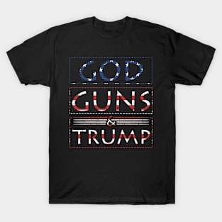 God Guns Trump Republican Conservative Christian T-Shirt